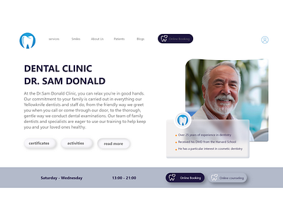 Dental Clinic dental neumorphic design ui