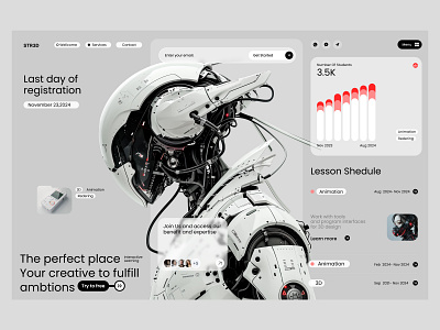 Cyberpunk concept 3d cyber cyberpunk design graphic design illustration landig page minimalism ui киберпанк