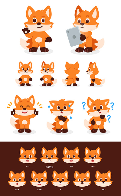 Socratis.ai Mascot animal app branding cartoon character creative cute design digital emoticon flat fox friendly funny illustration learning logo mascot smart vector