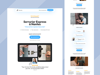 Locksmith landing page landing page locksmith ui ux