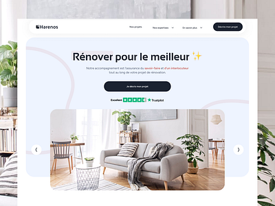 House renovation website house landing page renovation ui ux website