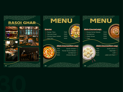 Restaurants Menu (Daily UI 30) daily ui design graphic design ui ux