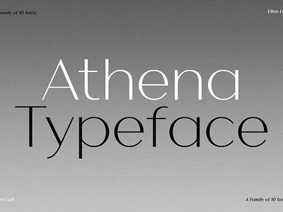 Athena - An Elegant Sans Serif beautiful bold books branding broadway display elegant fashion headline logos lowercase magazine minimal modern poster sans serif simple stylish thin