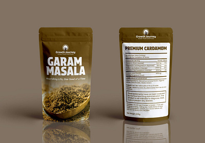 Garam Masala Packaging Design pouch design