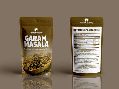 Garam Masala Packaging Design pouch design