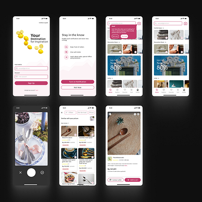 Mobile UI Design E-Commerce with Search Product from Photo capture app daily stuff daily ui dailyui decoration design ecommerce feature mobile app furniture home home decor mobile app take picture app ui ui challenge ui design ui inspiration uiux