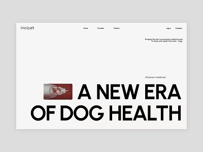 Incipet - Ai Startup Website ai platform ai startup animated website appointment clean doctor dog health healthcare lab website landing page pet care petcare website startup website design storytelling ui ux vet clinic vet lab veterinary webdesign