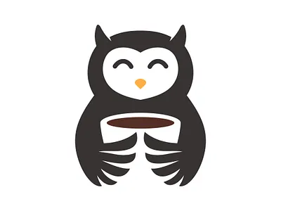 Owl Coffee Logo animal bean bird cafe cafein coffee design drink illustration logo logoconcept logodesign logoforsale logoidea logoinspiration logoinspire night nopturnal owl restaurant