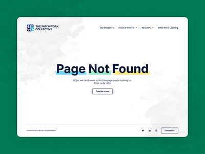 The Patchwork Collective - 404 404 color paint texture ui ux web