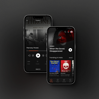 Audio Story Platform UI audio design inspiration social media ui ux