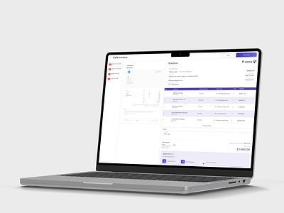 Invoice Generation (Automation) animation blue image to automation invoice invoice generation invoice menegement invoice sutomation system laptop animation mockup purple ui user feedback ux