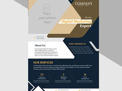 Bold and Timeless: Black Flyer Design Graphics & Templates striking design