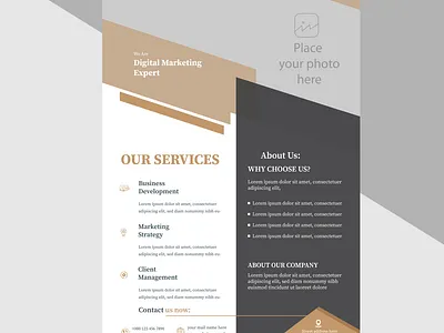 Elegant and Striking: Black Flyer Design Graphics & Templates timeless design