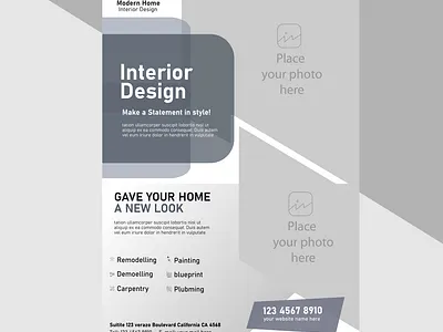 Timeless and Professional: Grey Flyer Design Graphics & Template impactful design