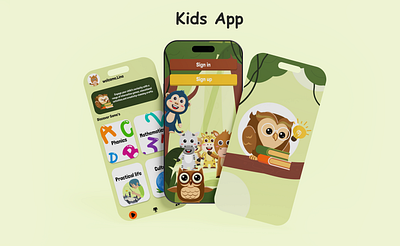 Kids App for education's games animation logo ui