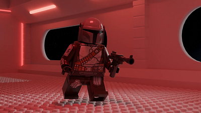 Lego Mandalorian 3d animation graphic design motion graphics