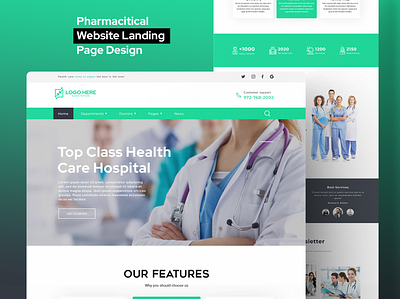 Health Care Hospital Website Design android app design app design business website dashboard design design e commerce website figma design figma website graphic design hospital landing page design medical health care responsive website ui ui design ui ux design website design