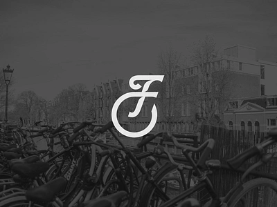 F bike shop fietsenwinkel bicycle bike branding city drive f fiets fietsenwinkel identity illustration logo minimal motion racing ride road shop simple trafic wheel