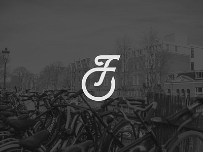 F bike shop fietsenwinkel bicycle bike branding city drive f fiets fietsenwinkel identity illustration logo minimal motion racing ride road shop simple trafic wheel