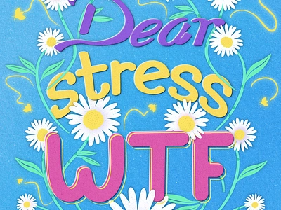 Dear Stress... lettering procreate