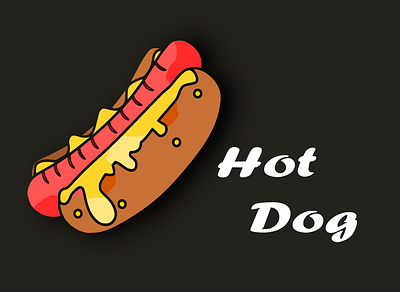 hot dog graphic design logo