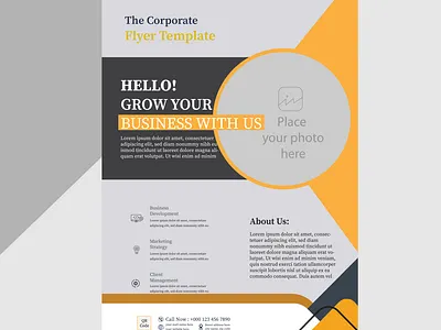 Boost Your Brand with Orange Flyer Design Graphics & Templates attention grabbing flyers