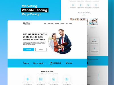 Marketing Landing Page Design android app design app design business website dashboard design e commerce website figma design figma website graphic design landing page design marketing agency marketing website responsive website ui ui design ui ux design website design