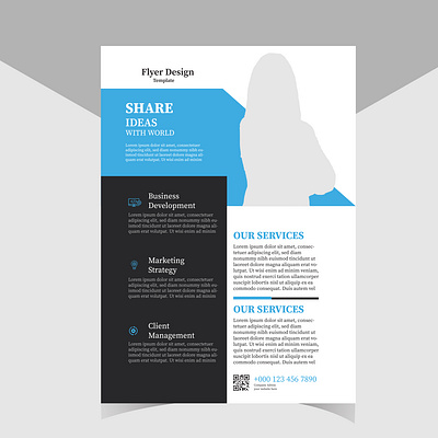 Professional and Polished: Blue Flyer Design Graphics & Template impactful flyers