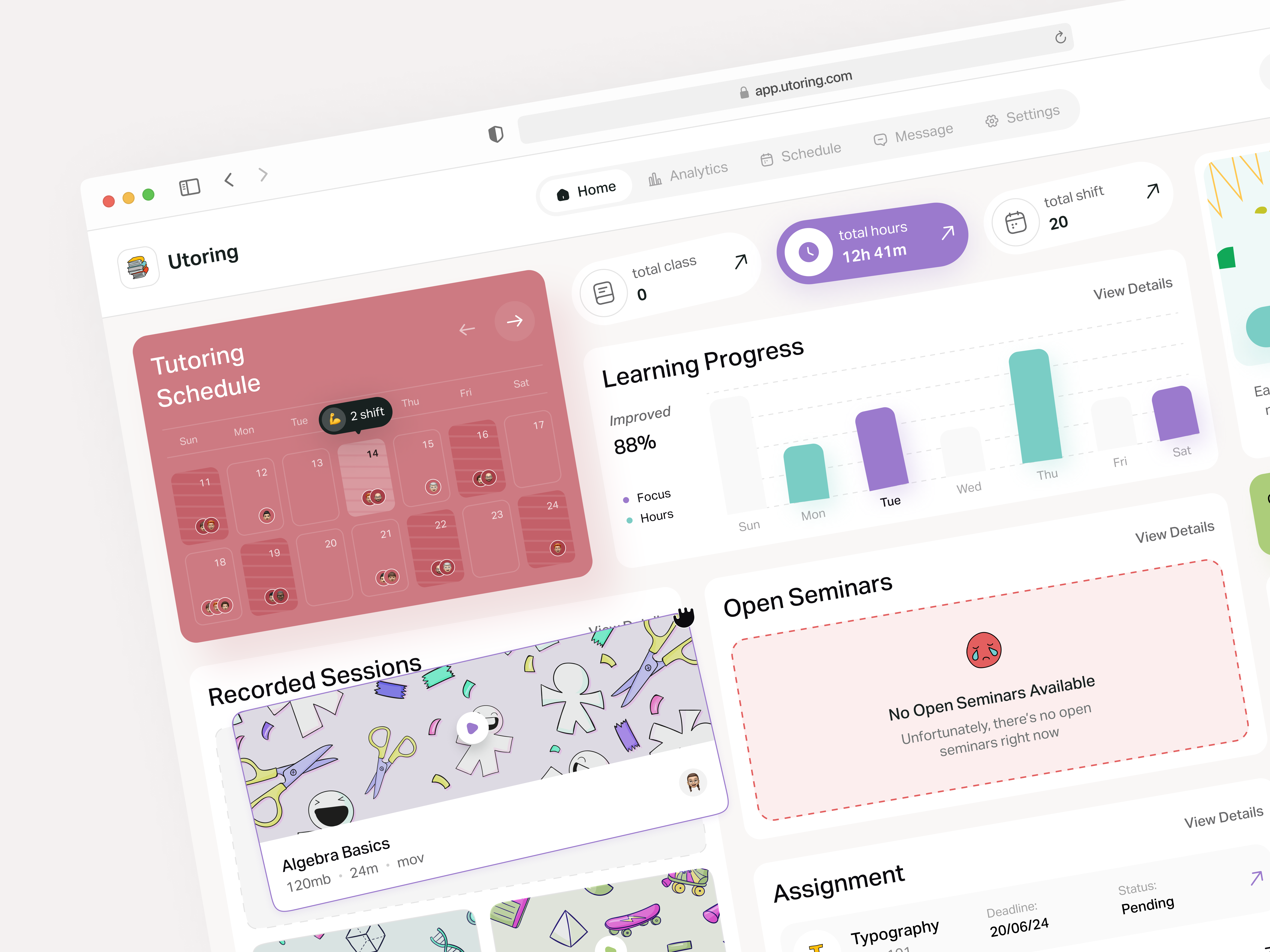 Example of Web App Design | Saas Flow (5–10screens)