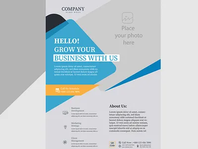 Elegant and Modern: Blue Flyer Design Graphics & Templates sophisticated flyers