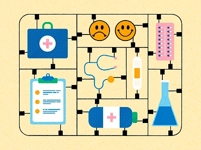 Tools for Assessing a Patient's Condition During the Therapy aid bandaid blog check condition medicine meds mood paper patient therapy tools tube