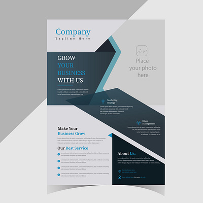 Timeless and Classy: Black Flyer Design Graphics & Templates attention grabbing flyers