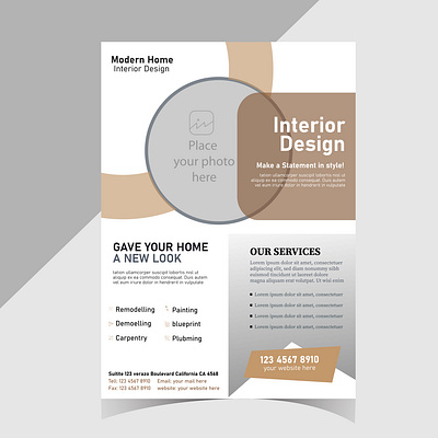 Clean and Classic: White Flyer Design Graphics & Templates attention grabbing design