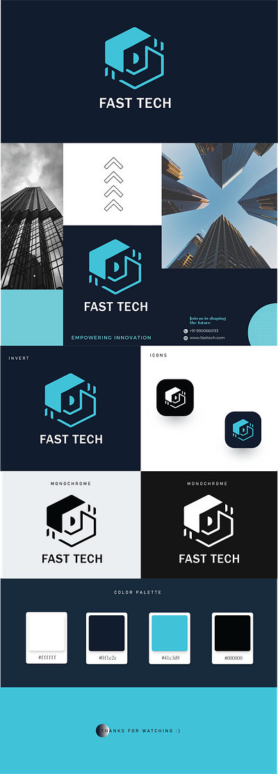 FAST TECH branding graphic design logo