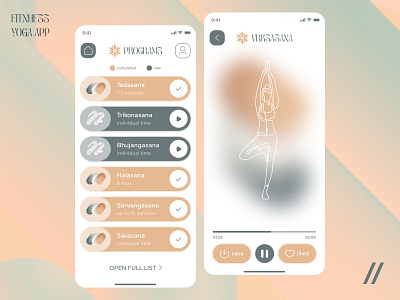 Fitness Mobile iOS App Design Concept android android design app app design concept app design template app screen design dashboard fitness fitness app interface ios ios design mobile mobile app mobile ui product design sport ui ux yoga