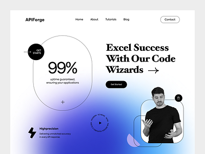 SaaS Landing Page for API api crm design dev tools developers header homepage landing page minimal saas saas landing page saas product saas website software ui ux web web design web3 website