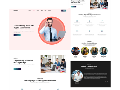 Digitalsy Agency website design animation graphic design ui