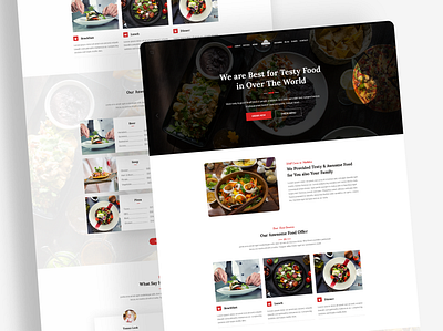 Restaurant Website UI Design android app design app design business website dashboard design e commerce website figma design figma website graphic design landing page design psd responsive website sketch ui design ui ux design ux design web design website design website landing page website redesign xd