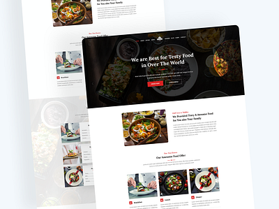 Restaurant Website UI Design android app design app design business website dashboard design e commerce website figma design figma website graphic design landing page design psd responsive website sketch ui design ui ux design ux design web design website design website landing page website redesign xd