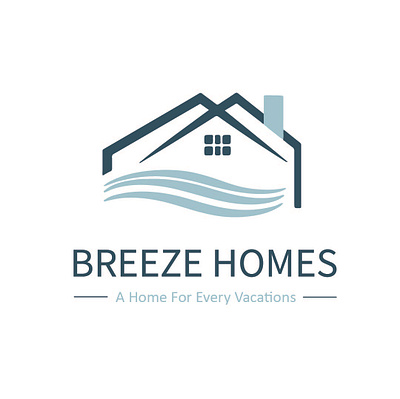 BREEZE HOMES branding graphic design logo