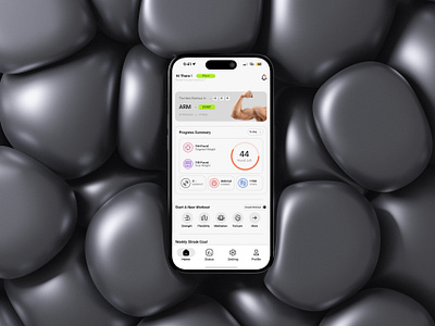 Workout Tracker Home Interface home interface mobile app design ui uiux user experience user interface ux workout tracker workout tracker home interface