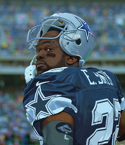 Emmitt Smith Digital Painting design graphic design illustration