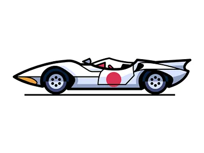 Cool Cars 5. Mach 5, Speed Racer (1967) car car design graphic design icon illustration logo mach 5 speed racer speed racer mach 5 vector vector art vector illustration