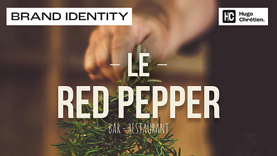 LE RED PEPPER - Bar Restaurant bar creativedirection logo menu restaurant