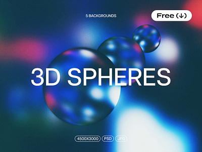 Abstract 3D Spheres 3d abstract background backgrounds blur blurry download free freebie jpg liquid motion overlay pixelbuddha psd shapes sphere texture textures