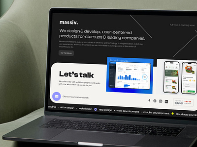 Massiv. | wesbite design desktop massiv massivdesign portfolio ui ux web