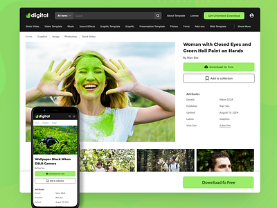 Binuang Digital Blogger Template blogger branding design html javascript responsive template ui web website website design