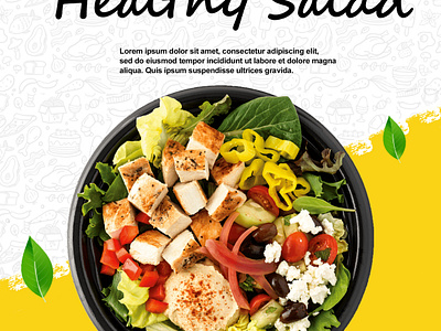 Salad Poster branding design graphic design poster social media post