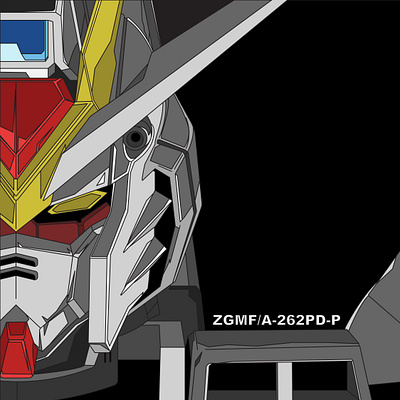 Close Up Gundam Seed Freedom graphic design