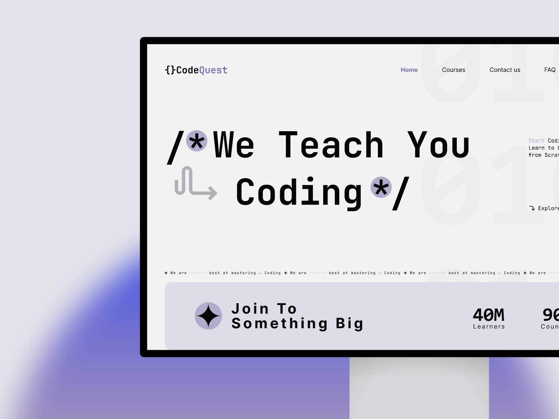 Coding website coding website figma graphic design ui uiux user experience user interface ux web design